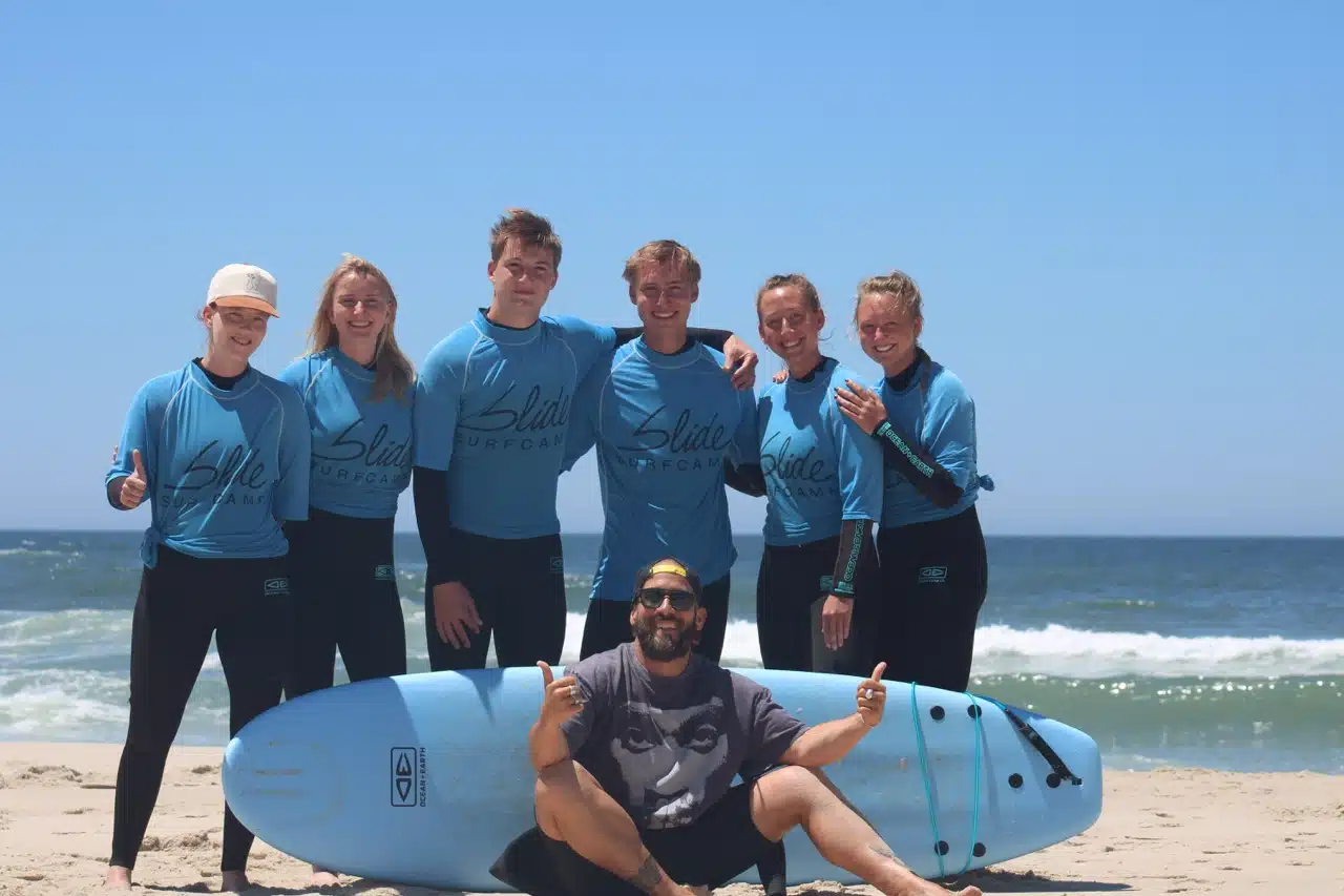 Equipa do Slide Surf Camp